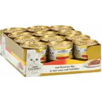 Gourmet 24x Gold - Les Cassolettes Rund - kattenvoer - 85g
