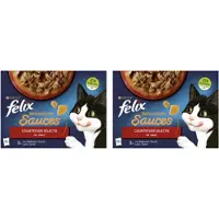 Felix 2x - Sensations Countryside Selectie in Saus - Kattenvoer Natvoer - 12x85g