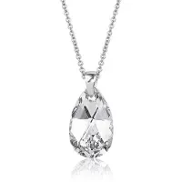 Montebello Ketting Jan DZ418 - Swarovski - 925 Zilver Gerhod. - 16mm - 40cm