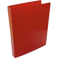 Alpha ringmap, voor ft A4, uit PP, 2 ringen van 25 mm, rood - 5 stuks