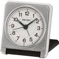 Seiko - zilverkleurige reiswekker QHT015S