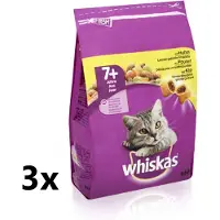 Whiskas - Katten Droogvoer - Senior - Kip - 3x800g