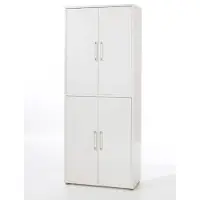 Hioshop Prisme kantoorbenodigdheden 4 deuren wit.
