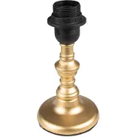 Clayre & Eef Lampenvoet Ø 10x20 cm Goudkleurig Hout Lampvoet Goudkleurig Lampvoet