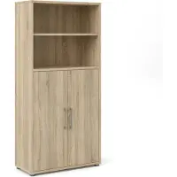 Hioshop Prisme archiefkast 2 deuren en 1 plank eiken decor.