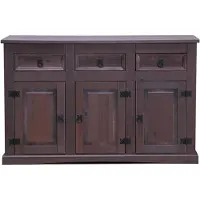 Ebuy24 Bruin dressoir New Mexico koloniaal 132cm.