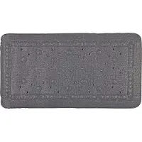 Differnz Tutus Anti-slip inlegmat Bad 68x36cm Antraciet