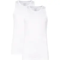 Claesen's - Hemd Wit Rib Cotton/Lycra 2-PackCL 1333-White-L