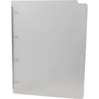 Alpha ringmap, voor ft A4, uit PP, 4 ringen van 16 mm, transparant wit - 5 stuks