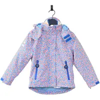 Ducksday - Winterjas - uitritsbare fleece - regenjas - waterdicht - unisex - Joy - maat 146/152