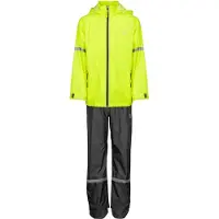 Ralka Regenpak Waterdicht & Ademend - Junior - Reflectie - Fluorgeel - 128