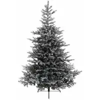 Everlands Kunst kerstboom - 1038 tips - groen met sneeuw - pvc - 150 cm - kerstdecoratie