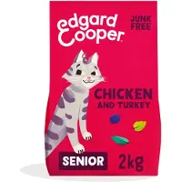 Edgard & Cooper 4x Kattenvoer Senior Kip - Kalkoen 2 kg