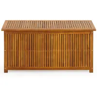 Casaria Tuinbox - Acacia Hout - Incl. Binnenzeil - 115 x 50 x 59 cm - Bruin