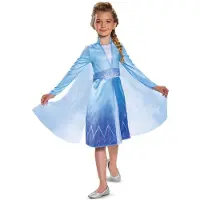 Disney Frozen ELSA OFFICIËLE KLASSIEKE JURK, Maat XS (3T-4T jaar), Meisjes