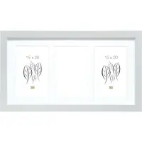Deknudt Frames fotolijst S66KD1 P3V - zilverkleur - 3 verticale foto's 15x20 cm