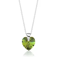 Montebello Ketting Aella KHZ433 - Swarovski Hart - 925 Zilver Gerhod, - Ø10mm - 40cm