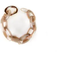 Sophie Armband Model Chance beige acryl schakels