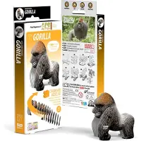 Eugy 3D-puzzel: Gorilla - een milieuvriendelijk kartonnen speelgoed