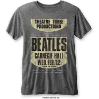 Rockoff The Beatles Heren Tshirt -S- Carnegie Hall Grijs