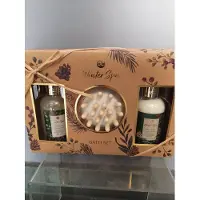 Accentra winter spa set - geschenk set douche gel - body lotion - massage borstel - geur verse dennen en winter bessen