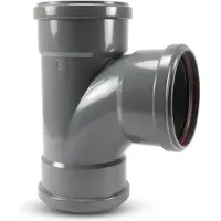 PVC handel Manchet t-stuk 90° m-m-200 mm, SN4