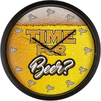 Out of the blue Wandklok 'Time for Beer' - 29 cm