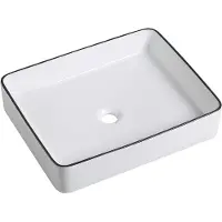 Guido Gusto Wastafel Elena 50x40x11cm glans wit