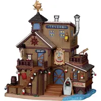 Lemax The Salty Sea Dog Tavern battery operated Led Kerst