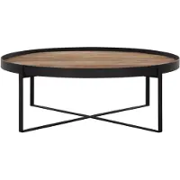 DTP Home Salontafel 'Pluto' Teakhout, 100cm, kleur Naturel