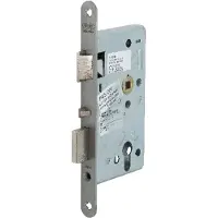 Nemef 699 Paniekdeurslot | zelfvergrendelend | DM60mm | PC72mm | krukgat 8mm | voorplaat RVS 24x235mm afgerond | zamac vernikkelde dag- en nachtschoot | DR 3 - 9069935001