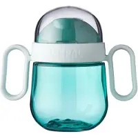 Mepal Mio antilekbeker 2.0 - 200 ml - Makkelijk vast te houden - Kinderservies - Deep Turquoise