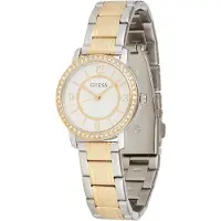 GUESS Analoog horloge 'Melody' goud / zilver / wit