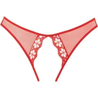 Shots Adore Mirabelle slip met open kruis - Rood