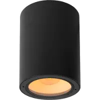 Lucide VOLANTIS - Plafondspot Binnen/Buiten - Ø 10,8 cm - 1xE27 - IP54 - Zwart