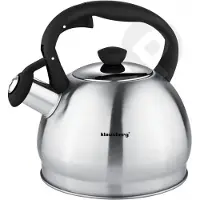 Klausberg 7043 Fluitketel 1.8 liter - Zwart handvat