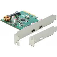 DeLOCK PCI Express x4 Card to 2 x external USB 10 Gbps USB Type-C female