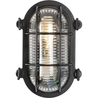 Ks Verlichting - Scheepslamp Nautic III Black - geschikt als wandlamp en plafondlamp - stoere maritieme buitenlamp