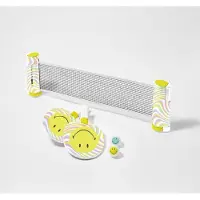 Sunnylife Smiley Tafeltennis Set - Roze / Kunststof