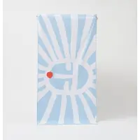 Sunnylife - Beach Strandlaken Microvezel Sunface 175 x 90cm - Polyester - Blauw