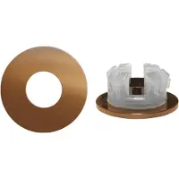 Brauer Copper Edition overloopring voor wastafels 35mm geborsteld koper PVD