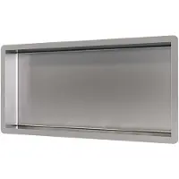 Brauer Brushed Edition douche inbouwnis 30x60cm RVS geborsteld