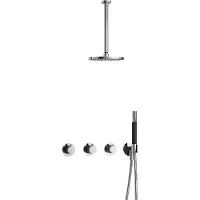 Hotbath Cobber IBS70 inbouwdouche met 30cm plafondbuis chroom
