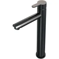 Brauer Edition Wastafelkraan Verhoogd - Hendel 4 - Geborsteld Gunmetal PVD - Zonder Waste - Messing - Kranen, Wastafelkranen, Opbouw Wastafelkranen