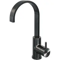Brauer Gunmetal Edition ColdStart wastafelkraan met draaibare platte uitloop model B gunmetal geborsteld PVD