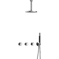 Hotbath Cobber X IBSX70 inbouwdouche met 15cm plafondbuis chroom