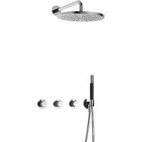 Hotbath Cobber X IBSX70 inbouwdouche met 30cm hoofddouche chroom
