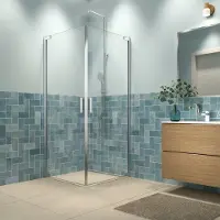 Sealskin - Douche Hoekinstap Inc 90 X 200cm - Chroom Profiel - 8 Mm Helder Glas