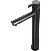 Brauer Wastafelmengkraan gunmetal edition coldstart opbouw hoog halfronde hendel geborsteld gunmetal pvd