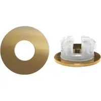 Brauer Gold Edition overloopring voor wastafels 35mm geborsteld messing PVD